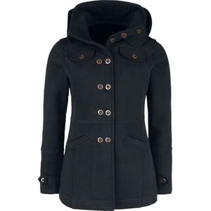 R.E.D. Rock-Engineered Design Zwart overgangsjack van sweatstof - Dames - 3XL