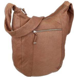 Contempo Tas 003662 dames hengseltas, 27x33x11 cm (B x H x D), grijs 17 taupe, One Size