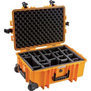 B&W 6700 Beschermhoes voor buiten met variabele vakken (RPD), Oranje, Schokbestendig