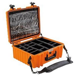 B&W International B&W Outdoor.cases EHBO-koffer (noodkoffer MED.case, incl. variabele binnenindeling, oranje, stofdicht, waterdicht) 6000/O/MED, 510x420x215 (type 6000)