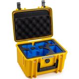 B&W International B&W Etui Type 2000 geel voor DJI Mini 4 Pro + Fly More Set (Hardschalige koffer, DJI Mini 4 Pro), RC drone tassen, Geel