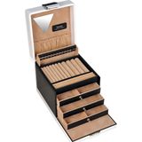 Sacher - 70028/35 - Sieradendoos - Zwart - Fijn Synthetisch