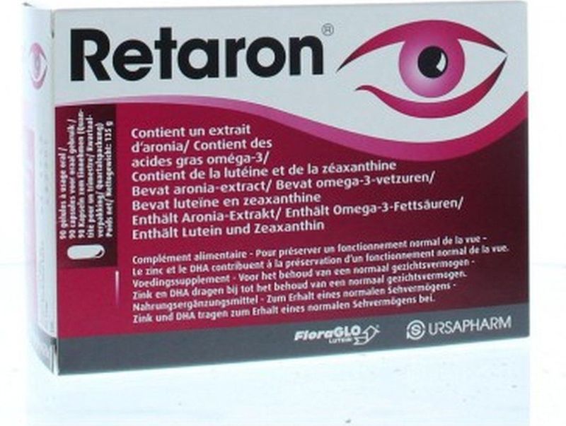 Retaron - Voedingssupplement - Ondersteunt Gezichtsvermogen - Aronia Bessen