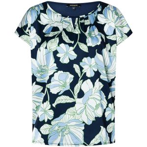 MORE & MORE Shirt  marine / lichtblauw / lichtgroen / wit
