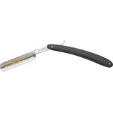 ERBE - Recht Scheermes - Zwart Kunststof Handvat