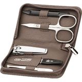 ERBE - Siena - Manicureset - Bruin - Echt Leer - 5-delig