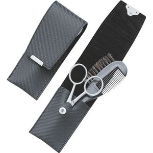 ERBE - Baardverzorgingsset in etui, zwart, 2 stuks. Heren