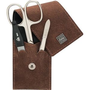 ERBE - Manicure-etui - Cognac - 3-delig