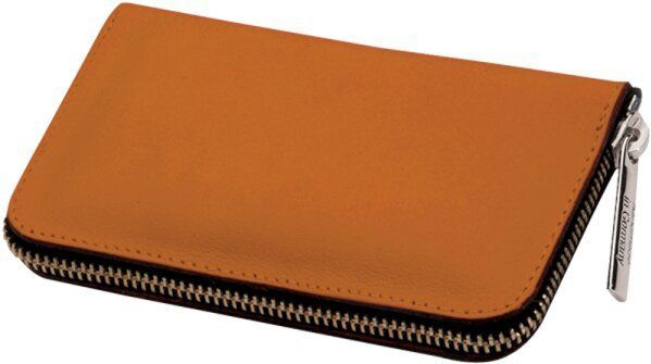 ERBE Manicureset Travel - Lichtbruin - 5-delig - Echt Leer