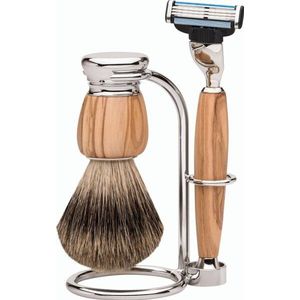 Becker Manicure - Premium Milano - Scheerset - Olijfhout - Mach3