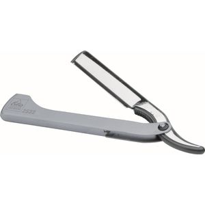 ERBE - Open Razor - Scheermes - Zwart/Rood - Roestvrijstaal - Inclusief 2 Mesjes