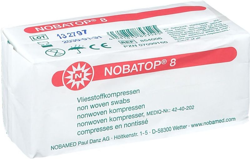 Nobatop - Gaaskompres 5 x 5 cm (100 stuks) Niet steriel