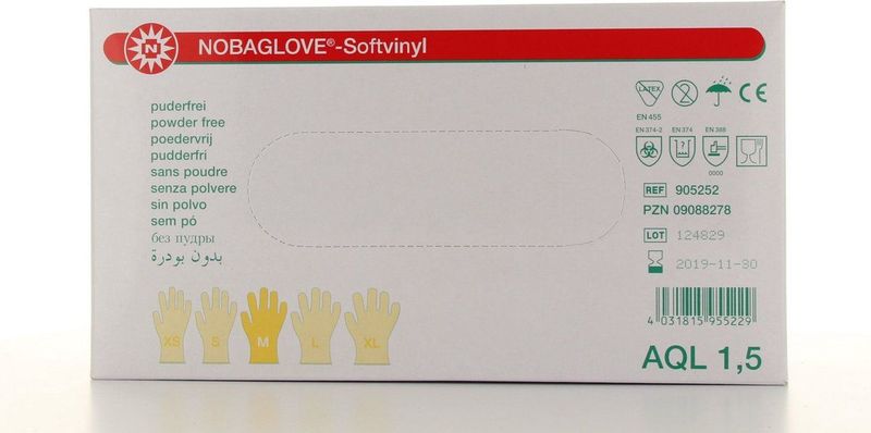 Wegwerp Handschoenen Vinyl soft Maat M-100stuks