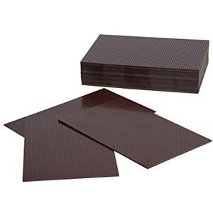 Rademacher 712-5 stuks geperforeerde platen van hard papier 160 x 100 mm, zonder koperen coating, roostergrootte 2,54 mm, 39 rijen gaten, dikte 1,6 mm, geel