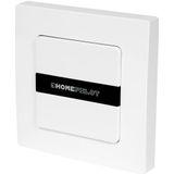 HOMEPILOT - Wandknop Smart 1 Groep | Wandknop eenvoudige bediening van alle Smart Home-apparaten. Kan worden gebruikt als lichtschakelaar, verwarming of rolluikbediening. 1 schakelaar tot 16 apparaten