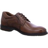 LLOYD Heren veterschoenen KOS, mannen zakelijke schoenen, derby, losse inlegzool, cognac, 44 EU X-Breed