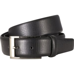 LINDENMANN leren heren riem - zwart - Maat: 95