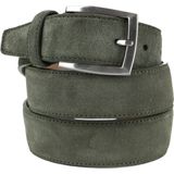 Suitable Leren Riem Suede Groen