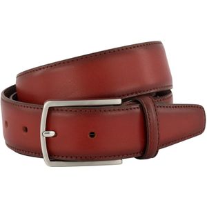 LINDENMANN Herenriem pak, leren riem heren pak 35 mm breed, kostuumriem heren, volledig lederen riem heren, cognac, 90