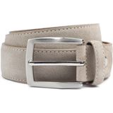 Riem Suede Taupe 111 - Suitable - Taille maat 105cm - Suede - Dames & Heren riem Effen