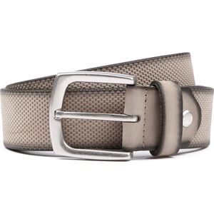 Suitable Riem Leer Grijs - Maat 95 - Heren - Riem casual