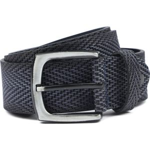 Suitable Riem Structuur Leer Navy