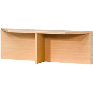 Opzetbalie, voor 90° verbindingshoek, beukenhoutdecor