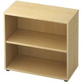 TOPAS LINE boekenkast, 2 OH, spaanplaat, B 800 x D 400 x H 748 mm, ahorndecor