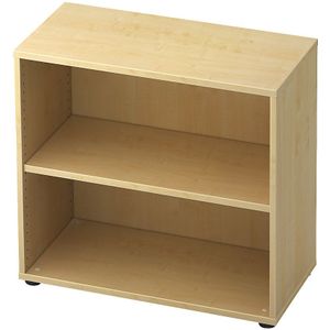 TOPAS LINE boekenkast, 2 OH, spaanplaat, B 800 x D 400 x H 748 mm, ahorndecor