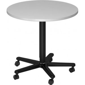 Bistro 80R D - Systeem conferentietafel Wit / Zwart