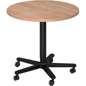 Bistro 80R D - Systeem conferentietafel Wit / Zwart