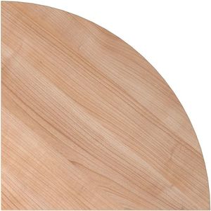 HAMMERBACHER Verbindungsplatte Altus nussbaum, dreieckig abgerundet 80,0 x 80,0 x 2,5 cm