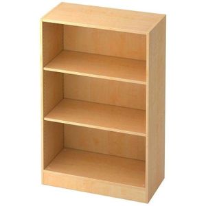 mcbuero.de Regal 3 Ordnerhöhen BxTxH 800x400x1270mm Ahorn