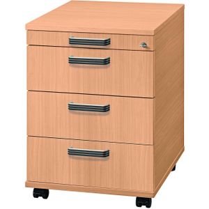 Ladeblok - 3 Lades - Verrijdbaar - Beuken - 42,8 x 58 x 59 cm - Signa Ac30 SG