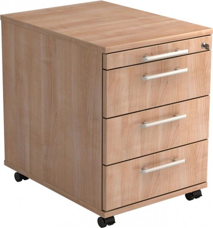 HAMMERBACHER Orbis Rollcontainer nussbaum 4 Auszüge 42,8 x 58,0 x 59,0 cm