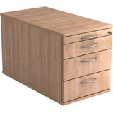 Ladeblok - 3 Lades - Verrijdbaar - Walnoot - 42,8 x 80 x 51,2 cm - Signa Tc30 BM