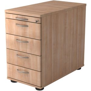 Ladeblok | 4 Lades | Walnoot | 42,8 x 80 x 72-76 cm | Signa Sc50 BM