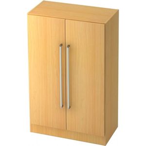 Archiefkast TARVIS, met handgreep zonder slot, 3 ordnerhoogten, B 800 x D 420 x H 1270 mm, beukenpatroon