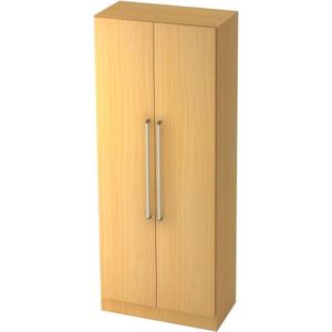 Archiefkast TARVIS, met handgreep zonder slot, 5 ordnerhoogten, B 800 x D 420 x H 2004 mm, beukenpatroon