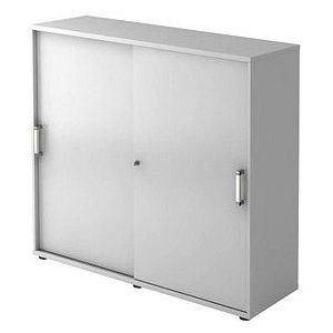 Schuifdeurkast - Grijs - 120 x 40 x 110 cm - Beta 1753S
