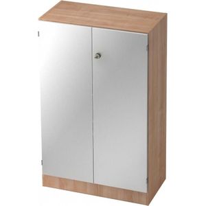 Wandkast - Walnoot/Zilver - 80 x 42 x 127 cm - Signa K 6550 SG