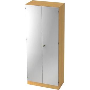 Wandkast - Beuken/Zilver - 80 x 42 x 200,4 cm - Signa K 6100 SG