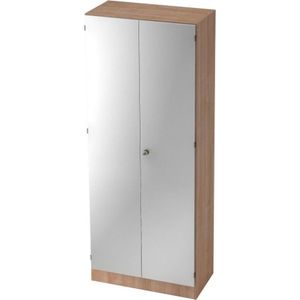 Wandkast - Walnoot/Zilver - 80 x 42 x 200,4 cm - Signa K 6100 SG