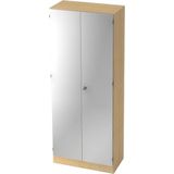 Wandkast | Esdoorn/Zilver | 80 x 42 x 200,4 cm | Signa K 6200 SG