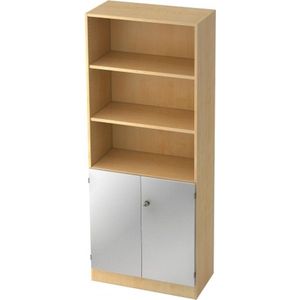 Wandkast | Esdoorn/Zilver | 80 x 42 x 200,4 cm | Signa K 6770 SG