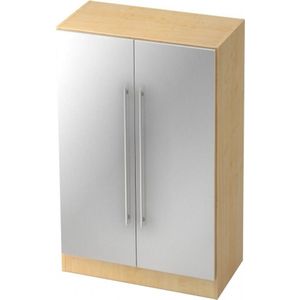 Wandkast | Esdoorn/Zilver | 80 x 42 x 127 cm | Signa G 7550 RE