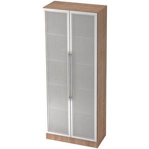Wandkast - Walnoot/Zilver x 42 x 200,4 cm - Signa G00G RE