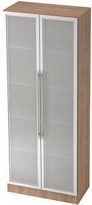 Wandkast - Walnoot/Zilver x 42 x 200,4 cm - Signa G00G RE