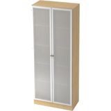 Wandkast | Esdoorn/Zilver | 80 x 42 x 200,4 cm | Signa K 6100G SG