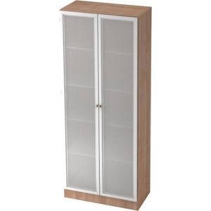 Wandkast - Walnoot/Zilver - 80 x 42 x 200,4 cm - Signa K 6100G SG